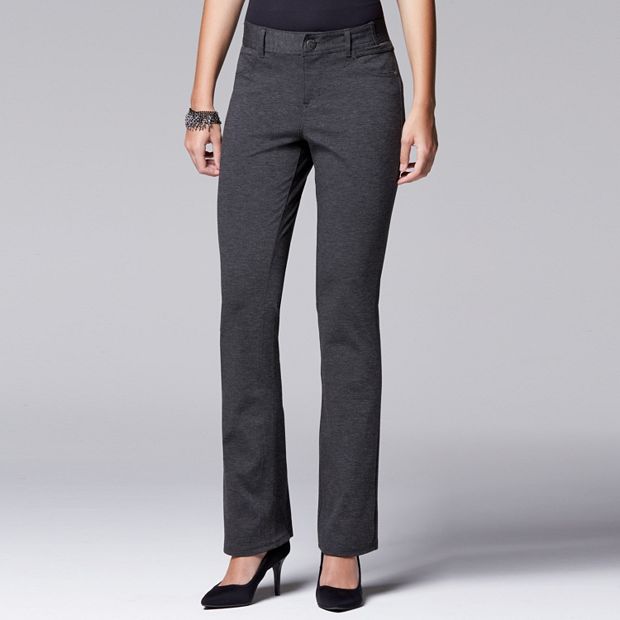 Women's Simply Vera Vera Wang Bootcut Ponte Pants