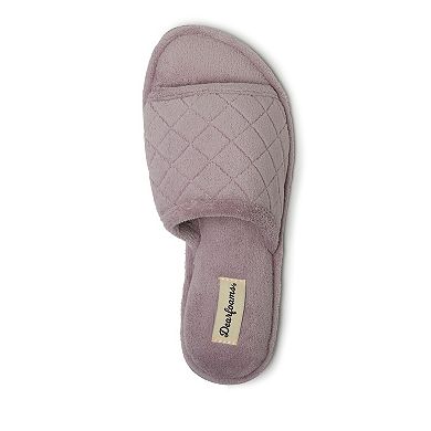 Dearfoams Microfiber Terry Quilted Women's Slide Slippers