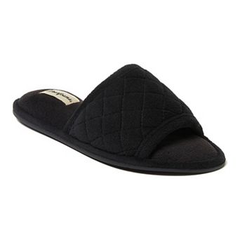 Dearfoams Microfiber Terry Quilted Women's Slide Slippers