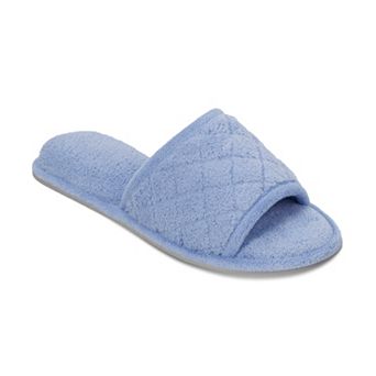 Dearfoams Microfiber Terry Quilted Women's Slide Slippers