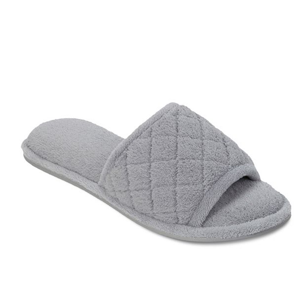 Dearfoam terry hot sale slide slippers