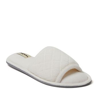 Dearfoams Microfiber Terry Quilted Women's Slide Slippers