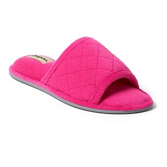 Dearfoams Microfiber Terry Quilted Women's Slide Slippers