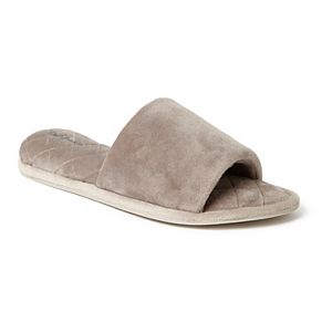 Women's Dearfoams Microfiber Velour Slide Slippers