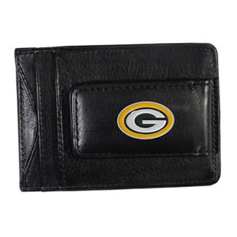 Green Bay Packers Black Leather Cash & Card Holder