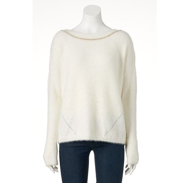 White hotsell sweater kohls