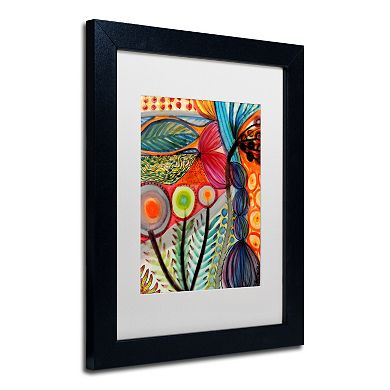 Trademark Fine Art Vivaces Matted Black Framed Wall Art