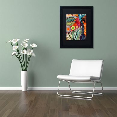 Trademark Fine Art Vivaces Matted Black Framed Wall Art