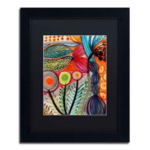 Trademark Fine Art Vivaces Matted Black Framed Wall Art