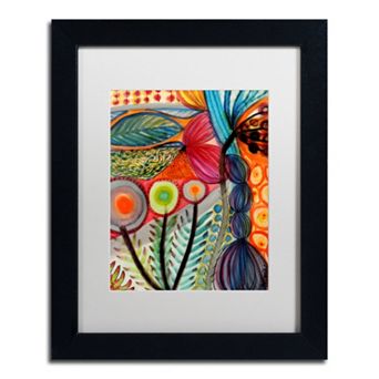 Trademark Fine Art Vivaces Matted Black Framed Wall Art