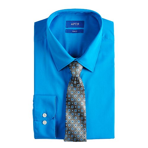 Men's Apt. 9® SlimFit Dress Shirt & Tie Set