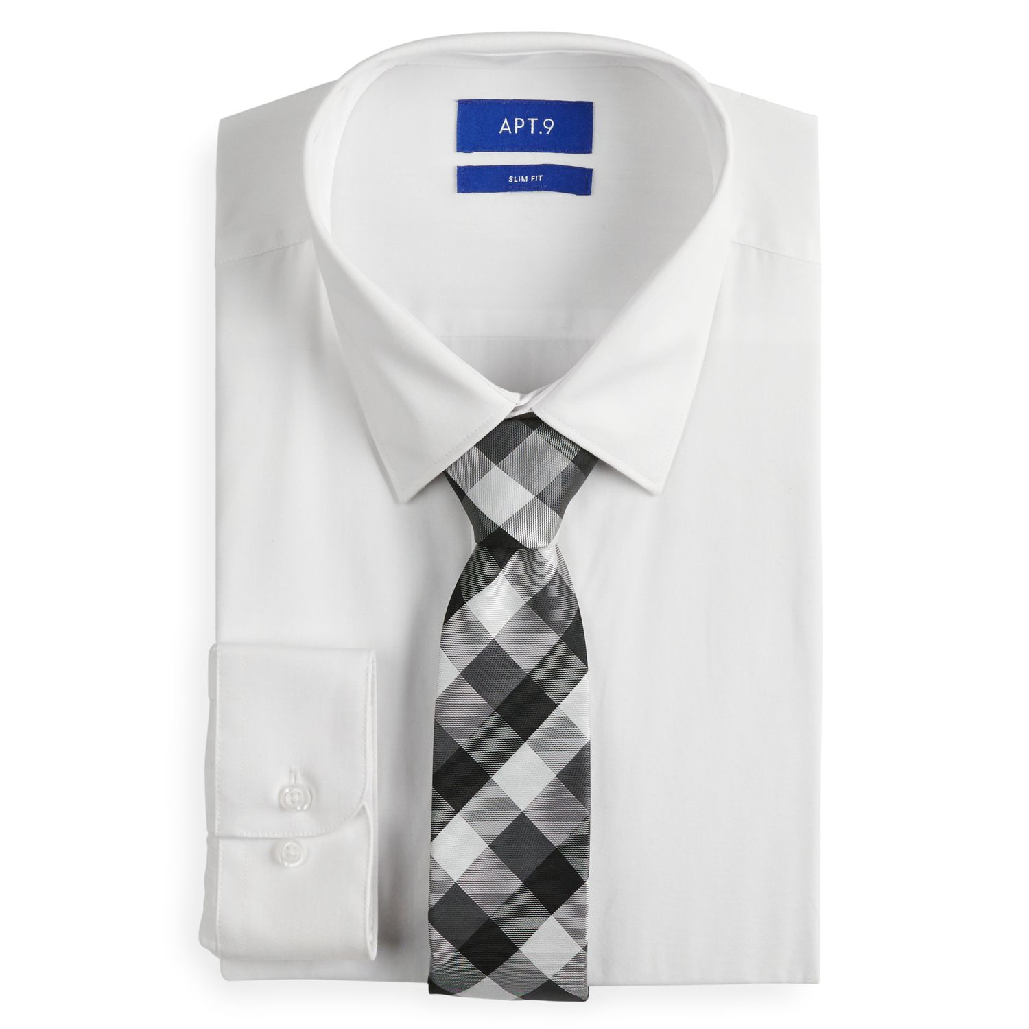 white button up shirt with tie
