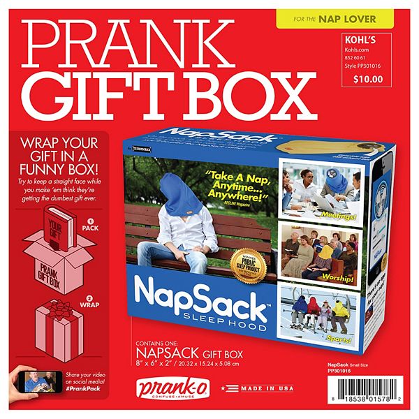 Nap Sack Prank Gift Box By 30 Watt
