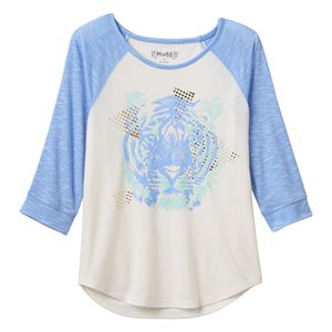 Girls 7-16 & Plus Size Mudd® Raglan Graphic Tee