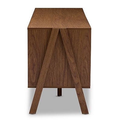Baxton Studio Harlow Mid Century Modern Scandinavian Sideboard Cabinet