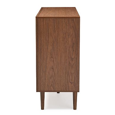 Baxton Studio Harlow Mid-Century Modern Scandinavian 6-drawer Dresser
