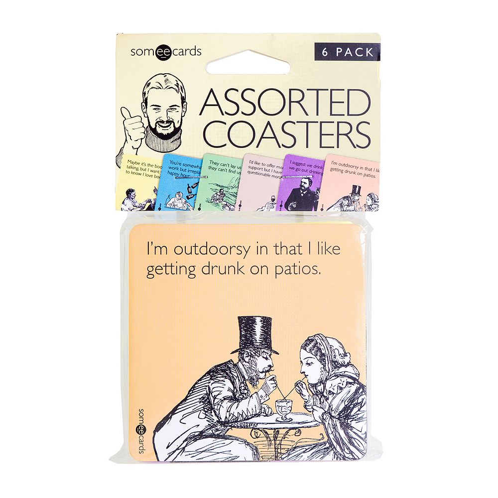 Prank Pack Someecards 6-pack Assorted Coasters by 30 Watt