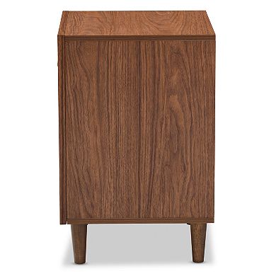 Baxton Studio Harlow Mid-Century Modern Scandinavian Nightstand