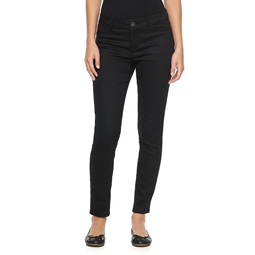 Women's Juicy Couture Black Flaunt It Midrise Skinny Jeans