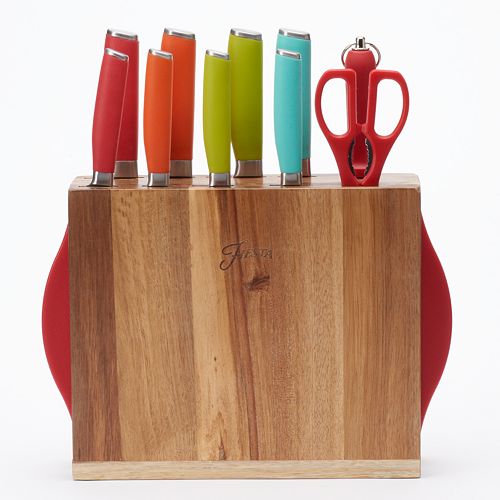 rainbow knife block set