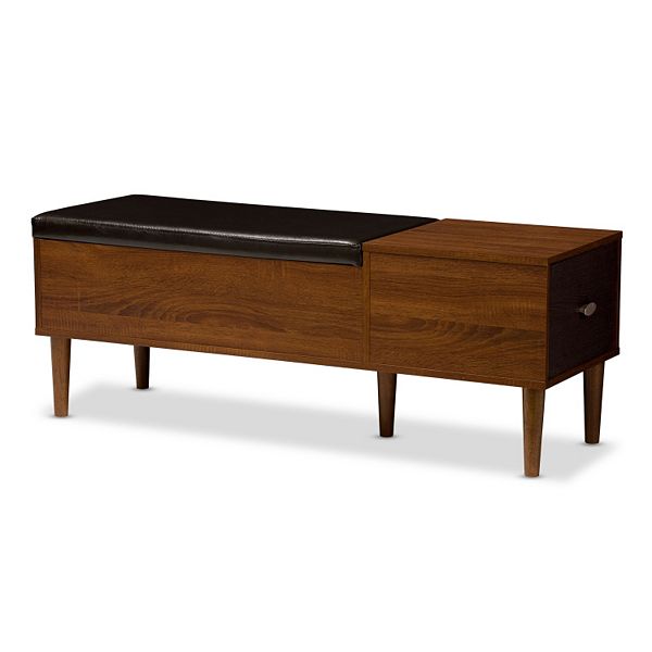 Entryway bench store mid century modern