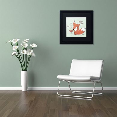 Trademark Fine Art Un Renard Dans La Cours Framed Wall Art