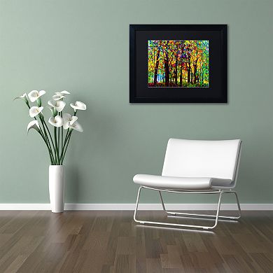Trademark Fine Art Standing Room Only Black Framed Wall Art