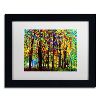 Trademark Fine Art Standing Room Only Black Framed Wall Art