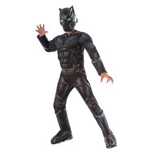 Kids Captain America: Civil War Black Panther Deluxe Muscle Chest Costume