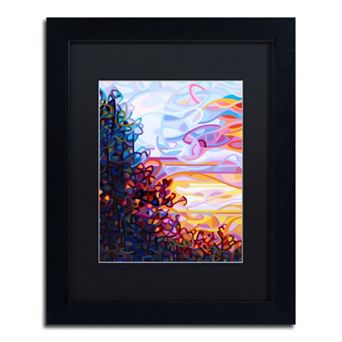 Trademark Fine Art Crescendo Black Framed Wall Art