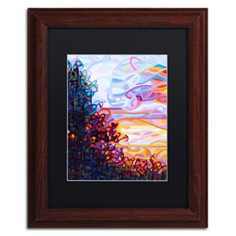 Trademark Fine Art Crescendo Wood Finish Framed Wall Art