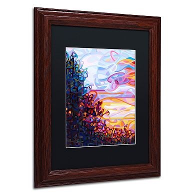 Trademark Fine Art Crescendo Wood Finish Framed Wall Art
