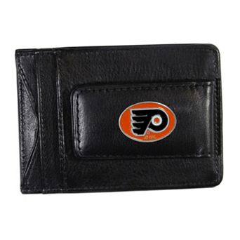 Philadelphia Flyers Black Leather Cash & Card Holder