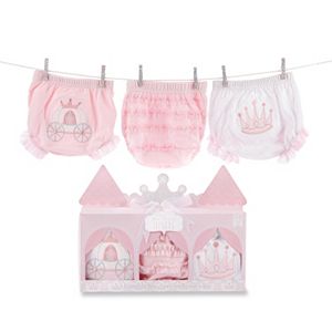 Baby Aspen Her Royal Hineys 3-pk. Princess Bloomers