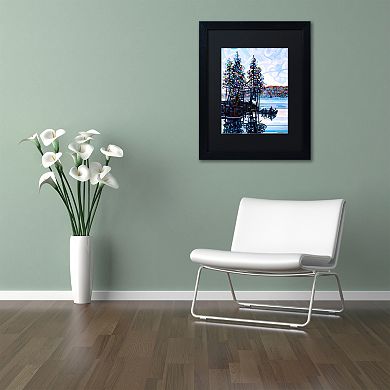 Trademark Fine Art Haliburton Morning Black Framed Wall Art