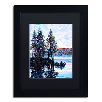 Trademark Fine Art Haliburton Morning Black Framed Wall Art