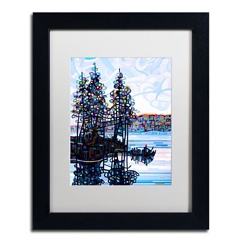 Trademark Fine Art Haliburton Morning Black Framed Wall Art