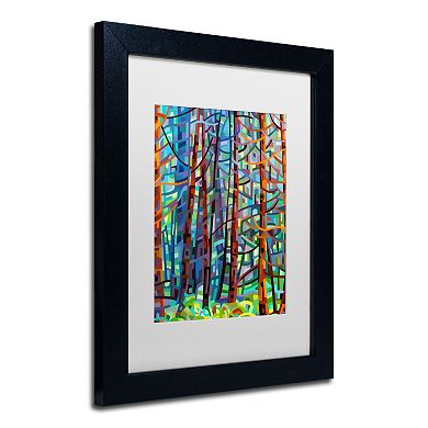Trademark Fine Art Mandy Budan "In A Pine Forest" Matted Framed Wall Art