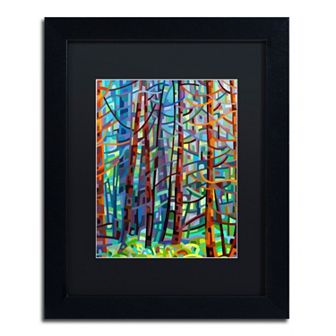Trademark Fine Art Mandy Budan "In A Pine Forest" Matted Framed Wall Art