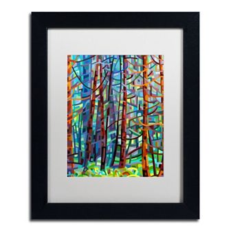 Trademark Fine Art Mandy Budan "In A Pine Forest" Matted Framed Wall Art