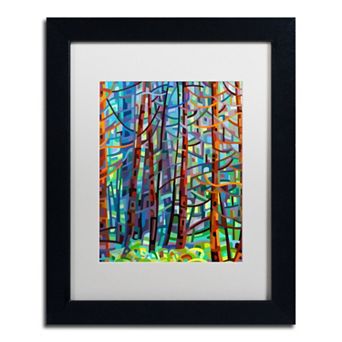Trademark Fine Art Mandy Budan "In A Pine Forest" Matted Framed Wall Art