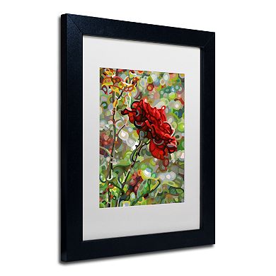 Trademark Fine Art Mandy Budan "Last Rose Of Summer" Matted Framed Wall Art