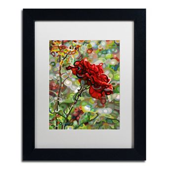 Trademark Fine Art Mandy Budan "Last Rose Of Summer" Matted Framed Wall Art