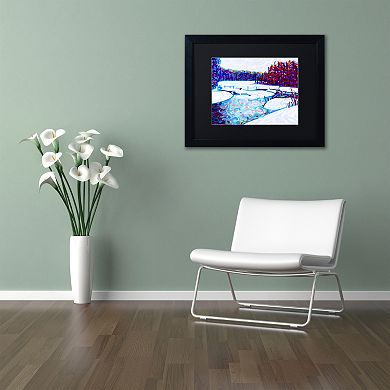 Trademark Fine Art Mandy Budan "Thaw" Matted Framed Wall Art