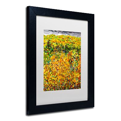 Trademark Fine Art Mandy Budan "Towards Autumn" Matted Framed Wall Art