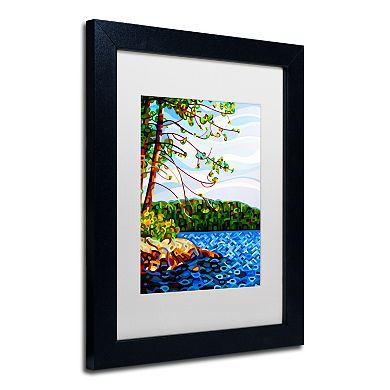 Trademark Fine Art Mandy Budan "View From Mazengah" Matted Framed Wall Art