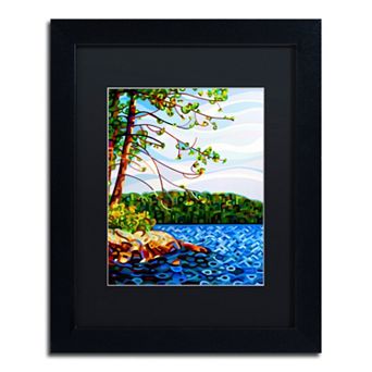 Trademark Fine Art Mandy Budan "View From Mazengah" Matted Framed Wall Art