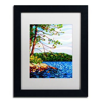 Trademark Fine Art Mandy Budan "View From Mazengah" Matted Framed Wall Art
