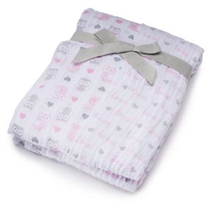 Baby Girl Just Born 2-pk. Print Muslin Blankets