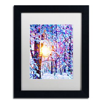 Trademark Fine Art Early Riser Matted Black Framed Wall Art
